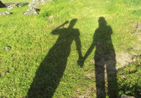 Shadows holding hands by Lindsie Nicole West - adobe edited